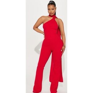 Fashion Nova Selma Crepe Jumpsuit Size Large